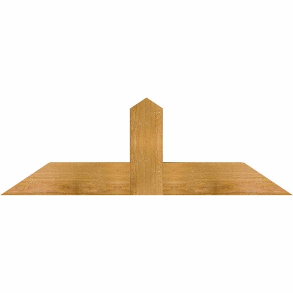 Ekena Millwork Portland Rough Sawn Timber Gable Bracket, Western Red Cedar, 36"W x 12"H x 4"D x 4"F, 8/12 Pitch GBW036X12X0404POR00RWR - main